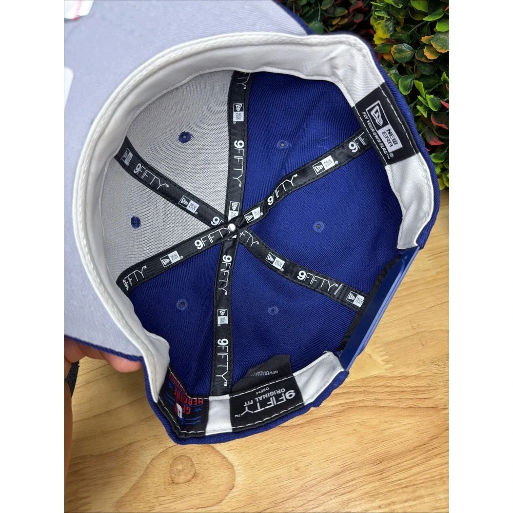 Texas Rangers MLB Custom USA Flag Logo New Era‎ Royal Blue 9Fifty SnapBack Hat